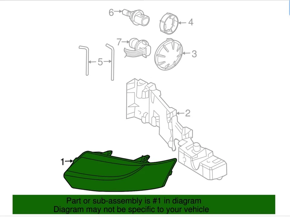 正品通用 F 车头灯 15919400 — 第 2/2 张图片