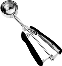 Professional Cookie Dough Scoop, 3 Tbsp Stainless Steel, Comfortable Grip