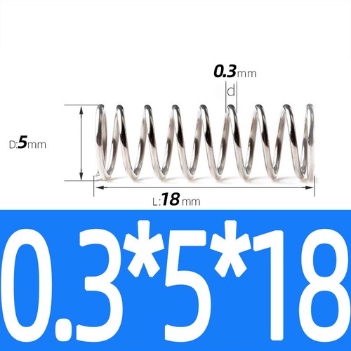 Compression Spring Steel 0.2 - 1mm Wire Dia 2mm - 12mm OD Small Pressure Springs - Picture 16 of 130