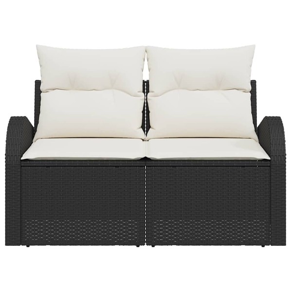 Modernes GartenmöBel Sofa Lounge Set Garnitur Mit Kissen Gartengarnitur 2-Sitzer-image