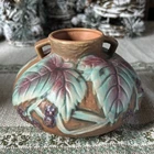 Roseville Pottery Blackberry Vase 4" Green Art Deco Arts & Crafts Reproduction