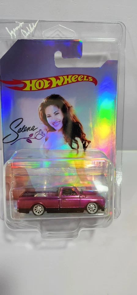 Hot Wheels painted SPECTRAFLAME Custom  Selena Singer 67 Chevy C10  custom! - Image 2 of 4