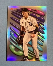 2023 Bowman's Best Max Clark Shellacked Refractor SH-23 Detroit Tigers