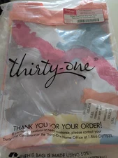 Thirty One  Small Essential Storage Tote - Watercolor Pop 