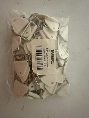 100x Prosthetic Harness Chafe Straps w/ Metal Link   WBC 1.5 White