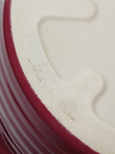 Pampered Chef Preiselbeere glasiertes Steinzeug 9" x 1,5" überbackene Kuchenplatte Tortenform - Bild 11 von 13