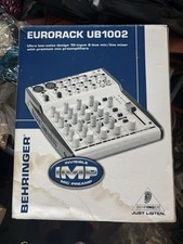 Behringer Eurorack UB1002 10-Input 2-Bus Mixer XLR RCA Phantom Power EQ FX