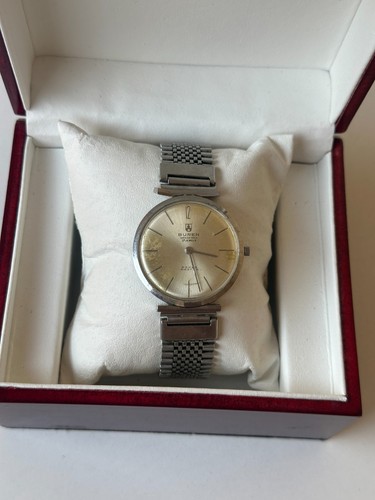 1960's Vintage Buren Grand Prix Power Master Ultra-thin Dress Watch 813802 35mm - Picture 2 of 24