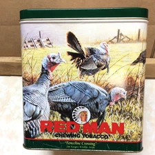 VINTAGE 1996 RED MAN TOBACCO COLLECTORS TIN  LIMITED EDITION         "READ INFO"