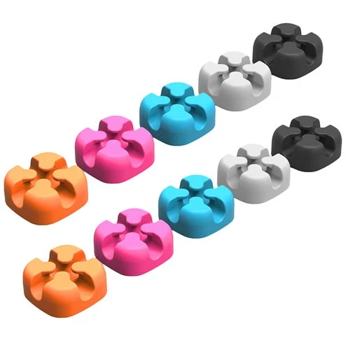 10 Pcs Self-adhesive Power Cord Retainer Cable Clips Wire Organizer