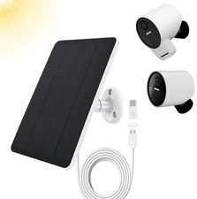 Solar Panel Compatible with Simplisafe Outdoor Camera Series 2 Wireless