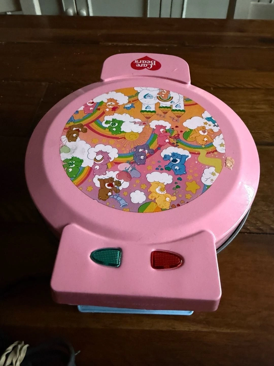 Care Bears Waffle Maker Model WM1-CBE&LL1-HOB - WORKS!