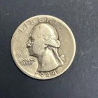Washington Silver Quarter US 25C - 90% Silver 1944 S