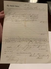 1864 Civil War Pay Document Voucher For Roustabout Serving On A Steam Ship Rare