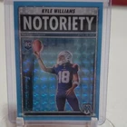 2025 Panini Mosaic Football Blue Fluorescent Kyle Williams #23