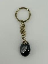 Naturale Hematite Stone Rock Keychain Key Ring Fob