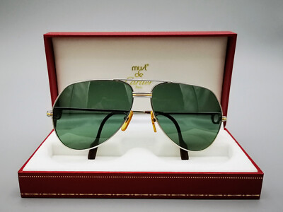 OCCHIALI DA SOLE CARTIER VENDÔME LOUIS TITANIO VINTAGE