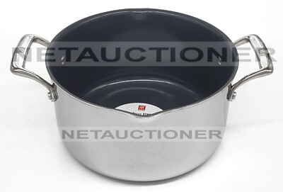 New ZWILLING Energy Plus 3-Ply Stainless Steel Ceramic Nonstick 6 Qt Dutch Oven
