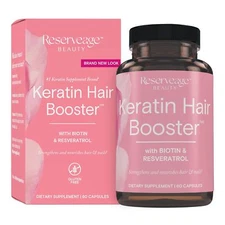 Reserveage Keratin Hair Booster with Biotin - Keratin Supplement with Biotin ...
