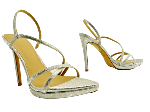 Sandali Aldo RESURGE tacco alto argento scarpe donna plateau sandalo n.39 - Foto 12 di 16