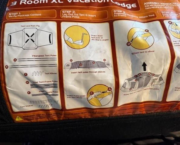 OZARK TRAIL 3 HABITACIONES 20' X 11' X 6'6" XL ALOJAMIENTO DE VACACIONES 10 plazas con aire acondicionado y aseo Foto 2 de 4
