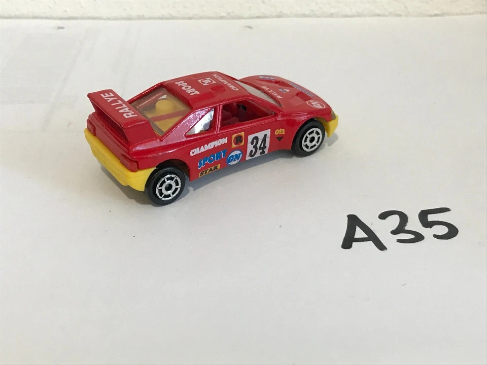 majorette peugeot 405 t16 racing rossa n 202 - Immagine 2 di 3
