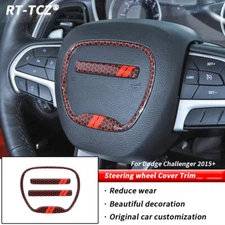 Steering Wheel Cover Trim Sticker Decal for Dodge Challenger/Charger/Durango 15+