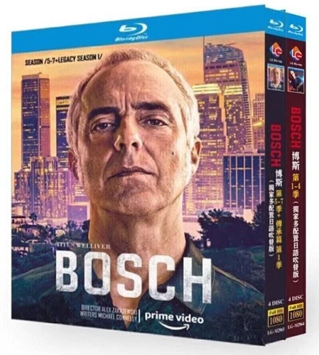 Bosch Season 1-7 (2021) Series 8-Discs New Box Set