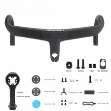 Aero Full Internal Cable Routing Road Bike Handlebar Carbon Integrated Handlebar