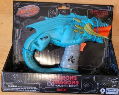 Nerf Dungeons & Dragons Rakor Blaster, 4 Elite 2.0 Darts D&D Movie 