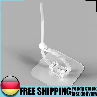 5pcs Self-Locking Cable Tie Hook Wall Mount Appliance Cable Ties Clip Waterproof