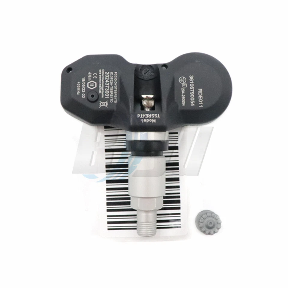 Juego de (4) 36106790054 SENSOR DE PRESIÓN DE NEUMÁTICOS TPMS NUEVO para BMW Mini 433MHz TS-BM03 Foto 2 de 4