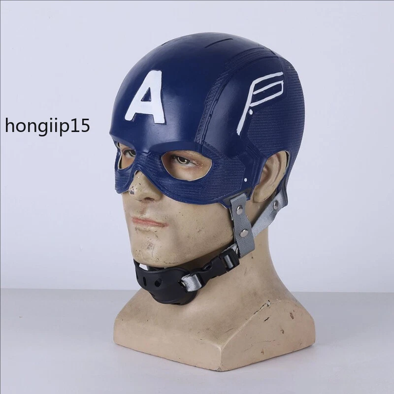 Marvel Capitán América Máscara Casco Juegos con disfraces Halloween Disfraz utilería Hombre Regalo Niño Foto 4 de 4