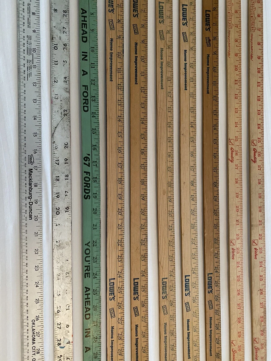 10 Vintage Wood Yardsticks Measuring Ruler Advertising Sutherlands