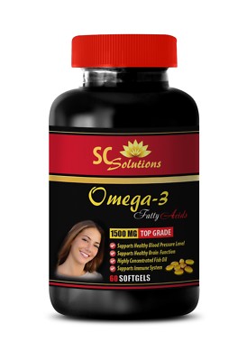 Omega 3 fish oil liquid - OMEGA 8060 FATTY ACID - eye vitamin - 1 Bottle 