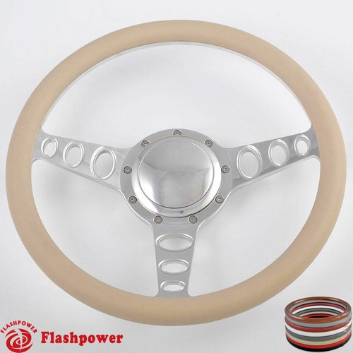 15.5'' Billet Steering Wheels Black Half Wrap Restoration Suburban El Camino GMC - Bild 7 von 9