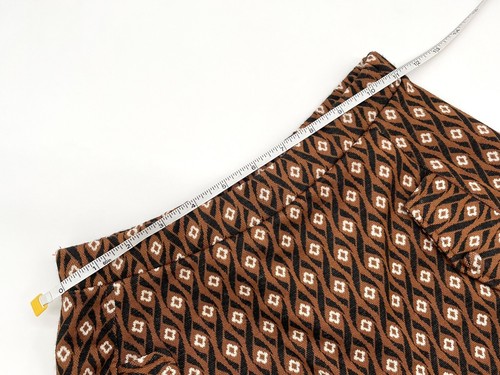 NWT Zara Thanksgiving / Fall Retro Pattern Jacquard Skort in Brown 11-12 - Picture 8 of 14