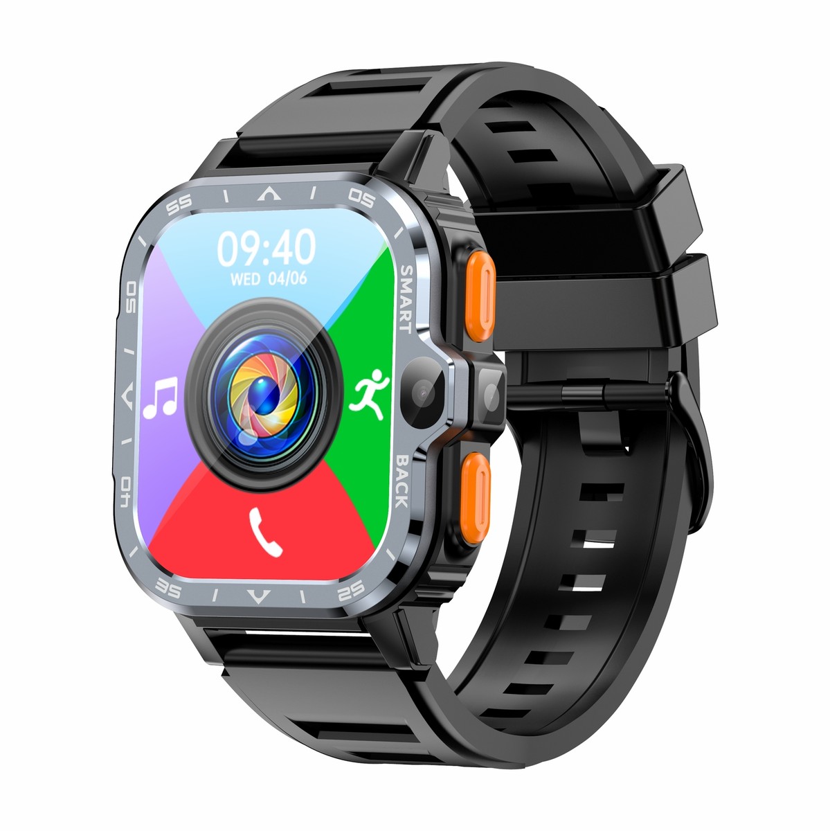 4G WIFI Smart Watch Android Phone Watch Dual Camera Waterproof