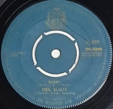 60's POP ROCK 45 HEAR Neil Scott BOBBY 1961 PYE VG