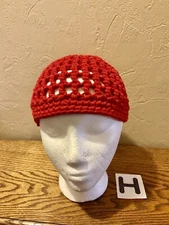 Adult Teens Unisex   Summer Crochet Beanie  Handmade USA  Openwork Lightweight