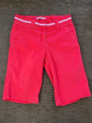 TOMMY HILFIGER Shorts Womens 8 Red Casual Outdoor Chinos Flag - Image 1 of 4