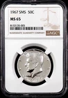 1967 SMS Kennedy Half Dollar certified MS 65 by NGC! sku 5-005