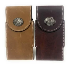 WESTERN LEATHER PHONE CASE, Praying Cowboy RODEO Case,  FUNDA VAQUERA DE CUERO