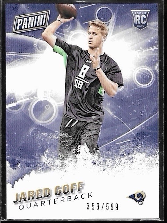 Jared Goff 2016 Panini Father’s Day Rc #/599 Lions Rams