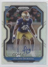 2020 Panini Prizm Rookie Silver Prizm Auto Julian Okwara #361 Auto ow1