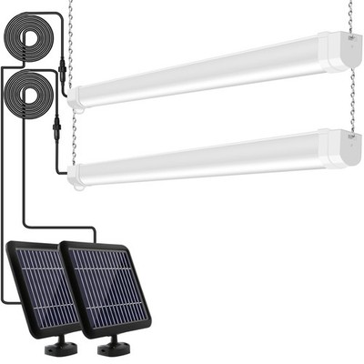 hykolity Solar Powered Shop Light with Motion Sensor, 3FT 17W (100-Watt Equiv...
