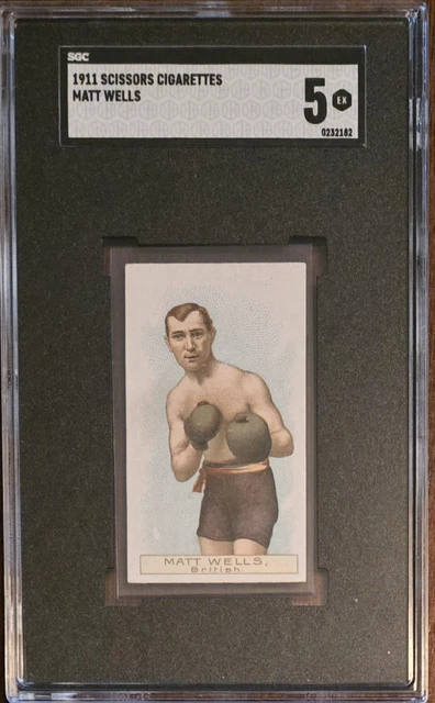 1911 W.D. & H.O. Wills, Matt Wells, SGC 5! [Scherenrücken] - Sofortkauf!
