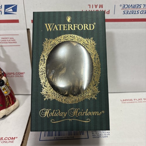 Waterford Holiday Heirlooms Santa Series Ornament 106918 Mouth Blown Glass W/Box - Picture 8 of 9