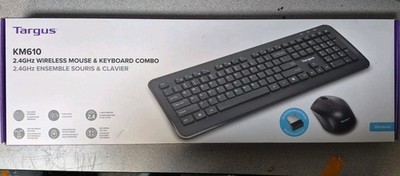 Targus KM610 Wireless Keyboard and Mouse Combo Black - AKM610BT NEW SEALED