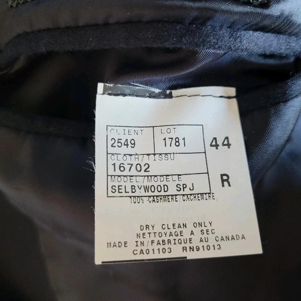 Blazer Jack Victor Loro Piana 44R Azul Marino 100% Cachemira Suave Abrigo Deportivo Academia Foto 3 de 4